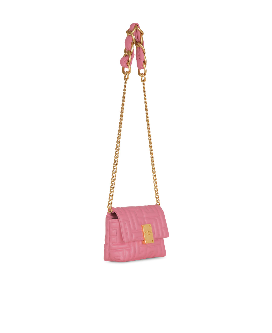 BALMAIN 1945 SOFT MINI BAG IN QUILTED LEATHER 