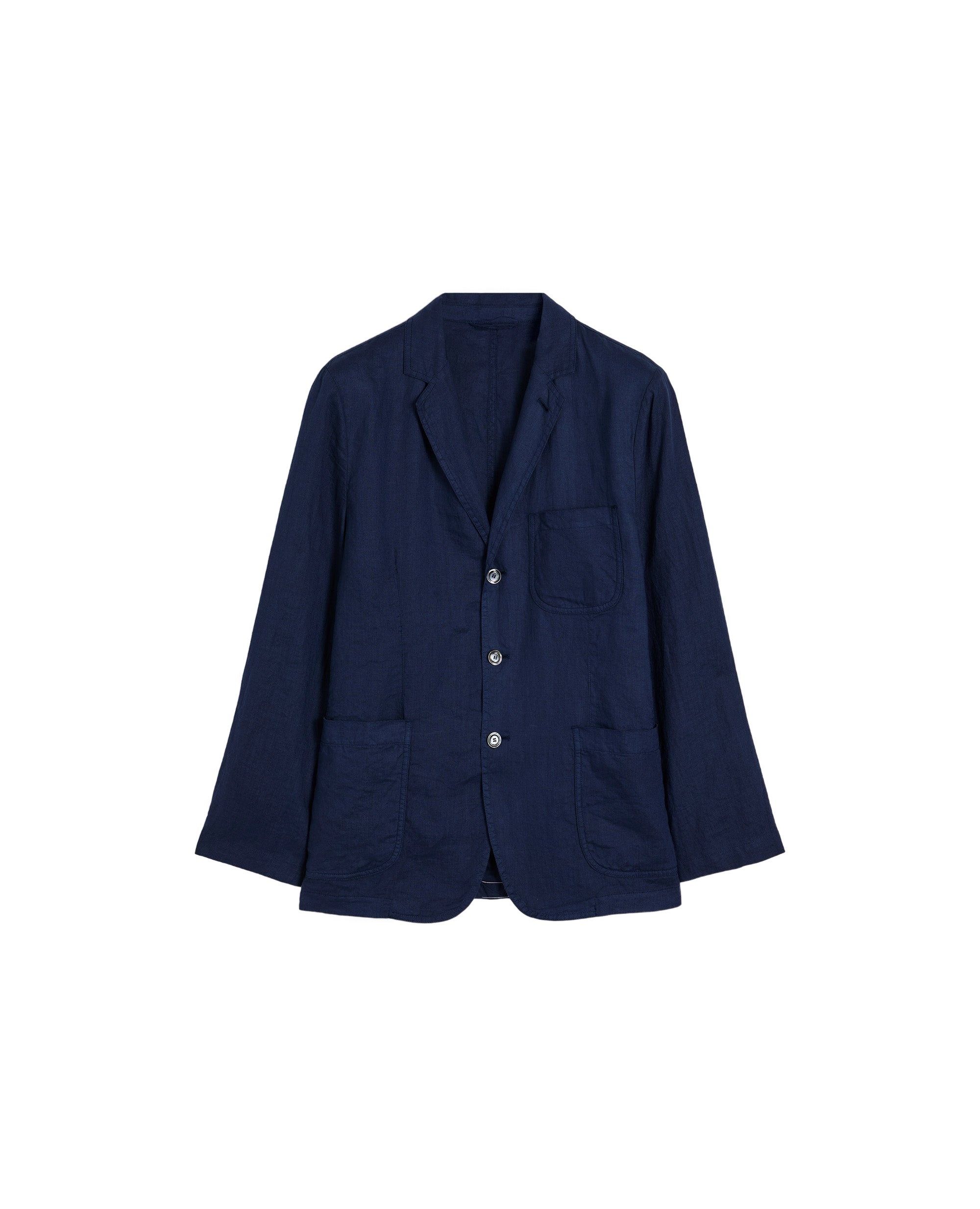 ASPESI NOTCHED-LAPELS LINEN BLAZER