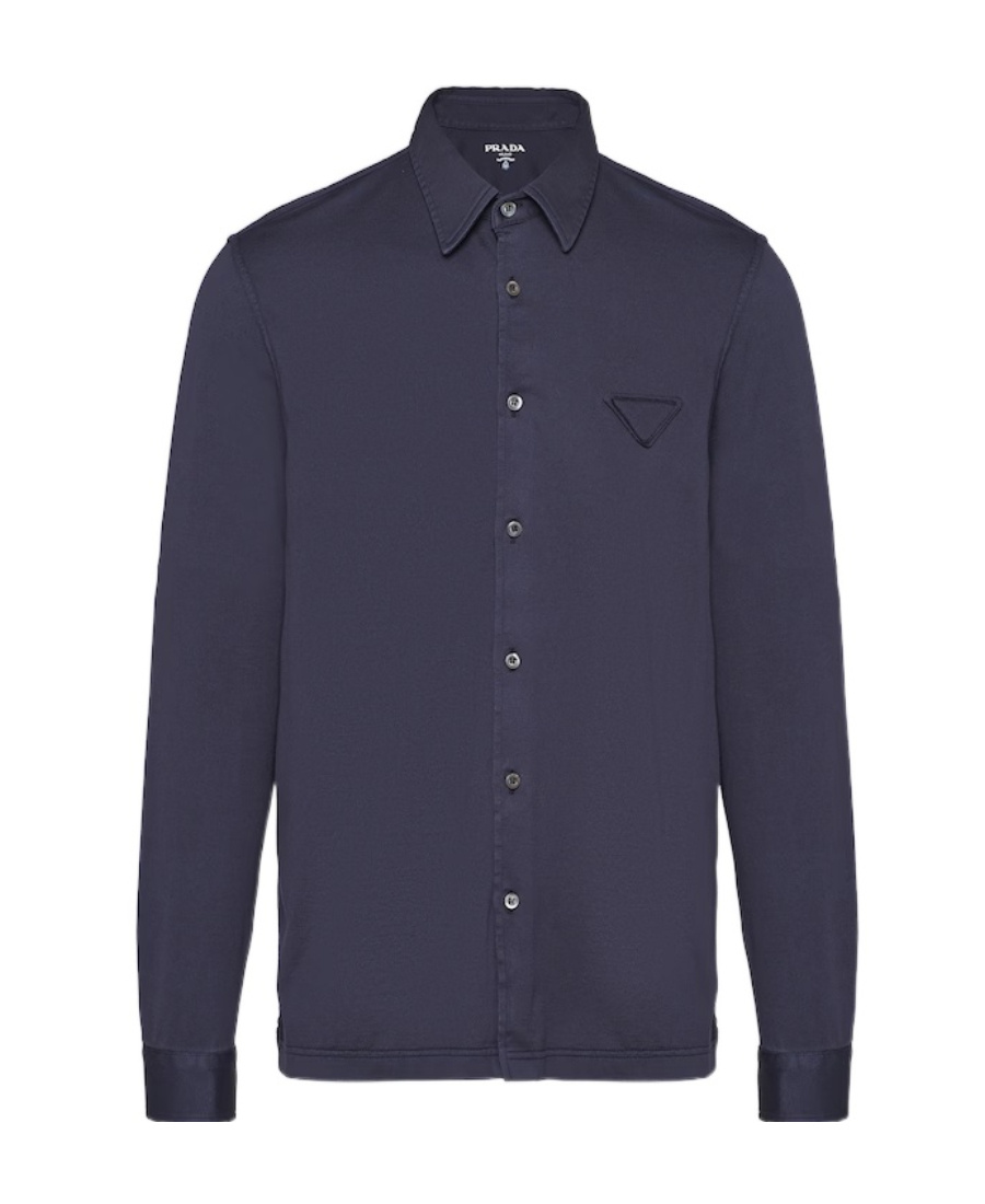 Prada Hemd Aus Baumwolle In Blue