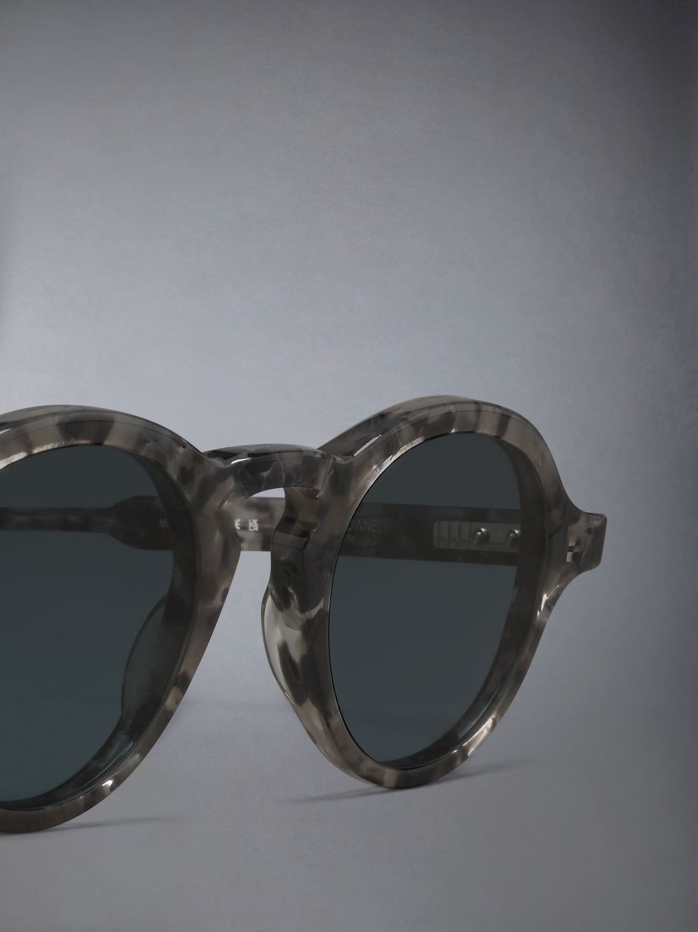 Thom Browne Round Frame Sunglasses In Black