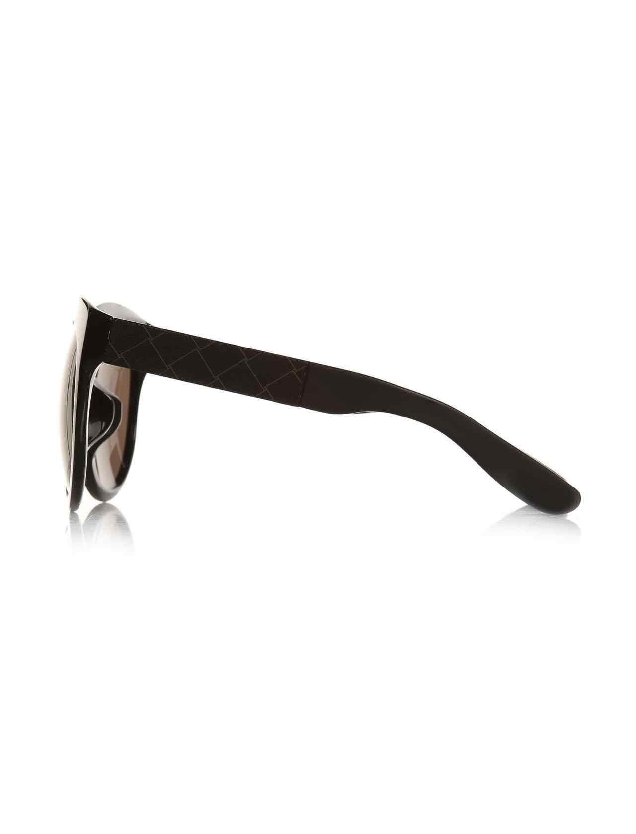 Bottega Veneta Round Sunglasses In Black