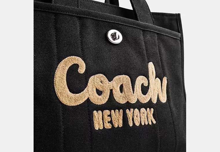 Coach Borsa Shopping Cargo 20 In Tela Nera Donna In Black