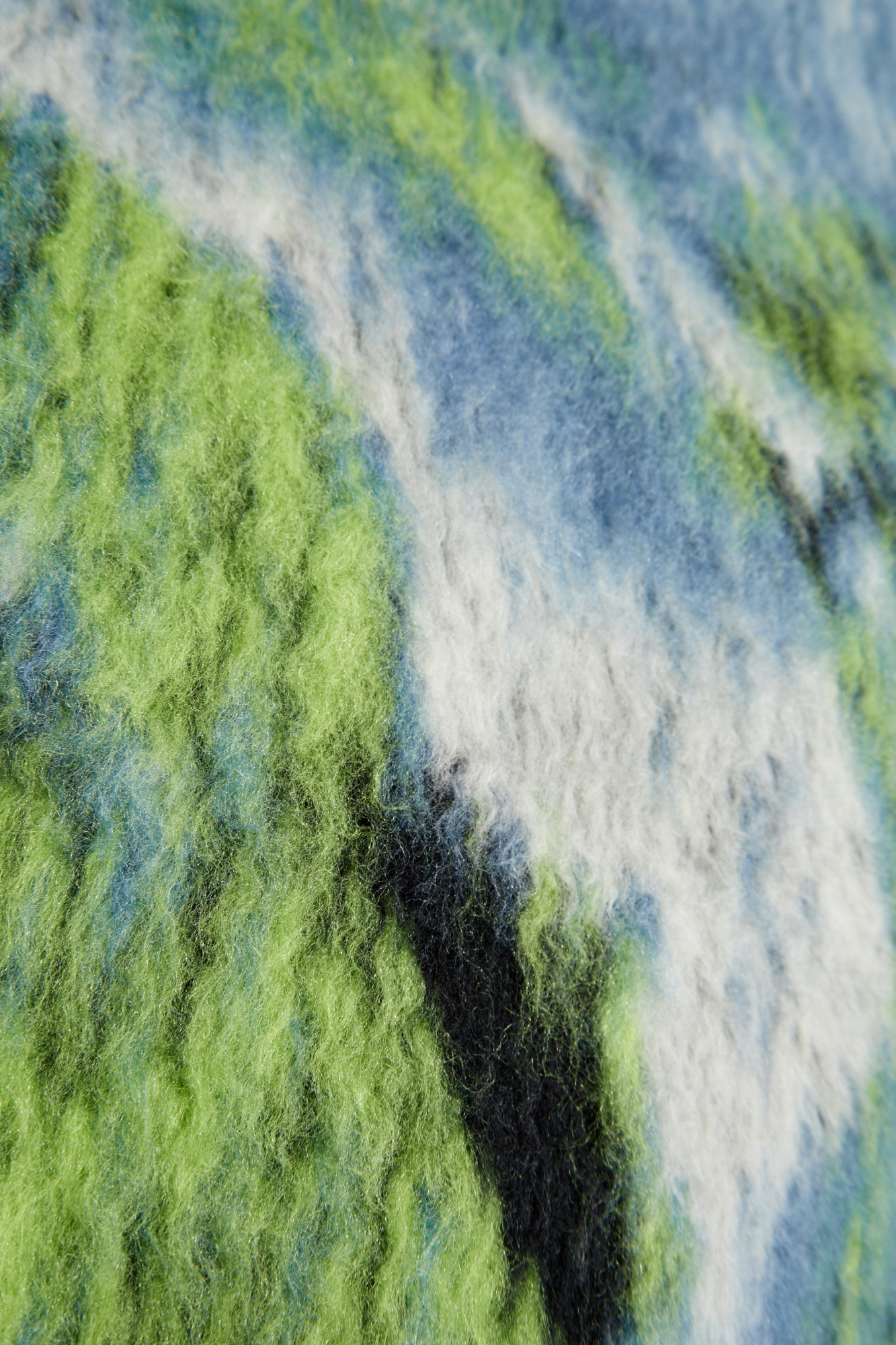 Attico Multicolor Sweater In Green