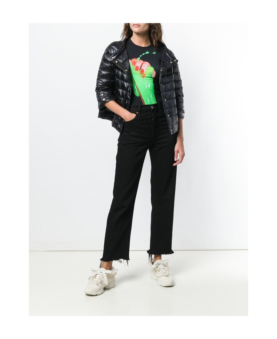 Herno Sofia Quilted Nylon Down Jacket In Black