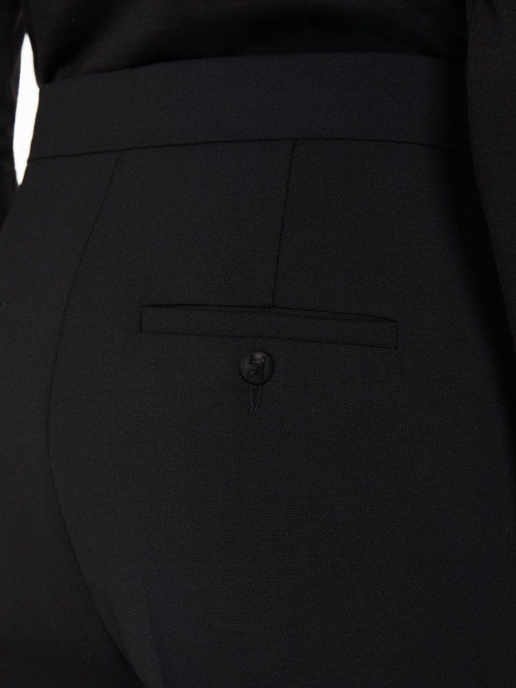 Max Mara Stretch Leggings In Black