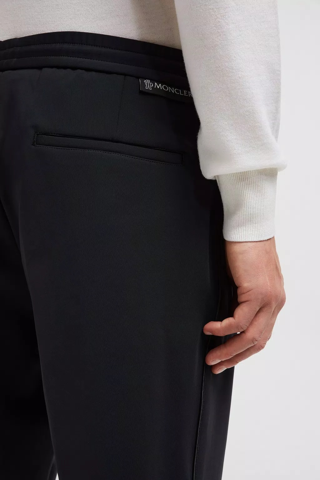 Moncler Logo-patch Drawstring Track Pants In Black