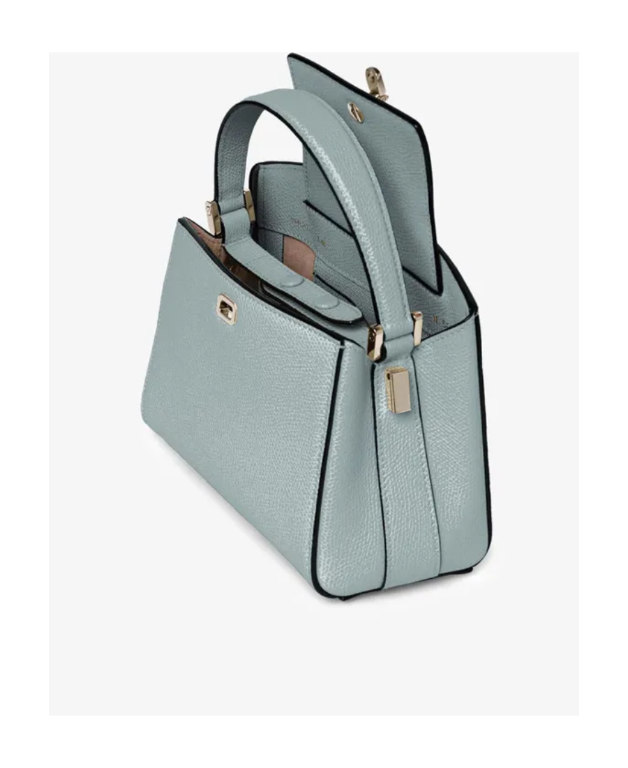 Valextra Brera Micro Crossbody Bag In Gray