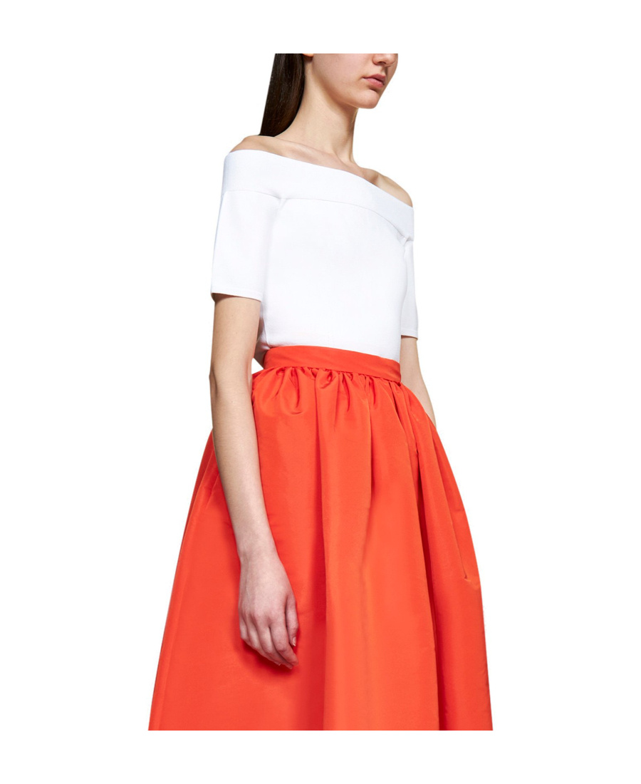Alexander Mcqueen Off-shoulder T-shirt In White