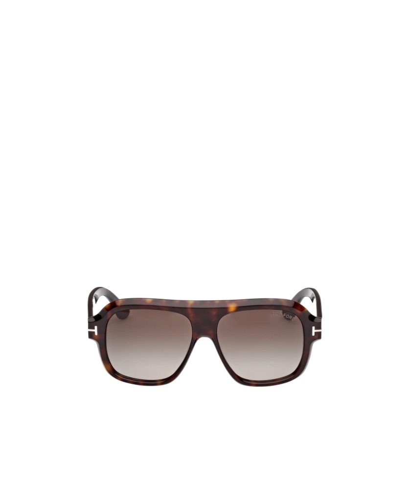 Tom Ford Eyewear Pilot Frame Sunglasses In Brown