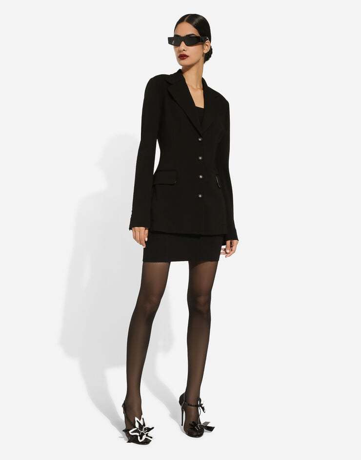 Dolce & Gabbana Dolce Single-breasted Wool Blazer In Black