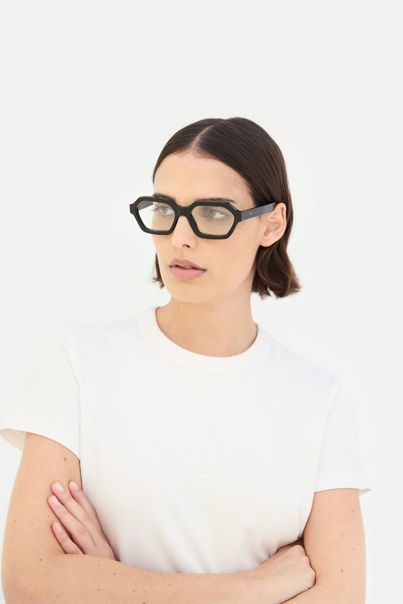 Retrosuperfuture Geometric Frame Plain Mirror In Gold