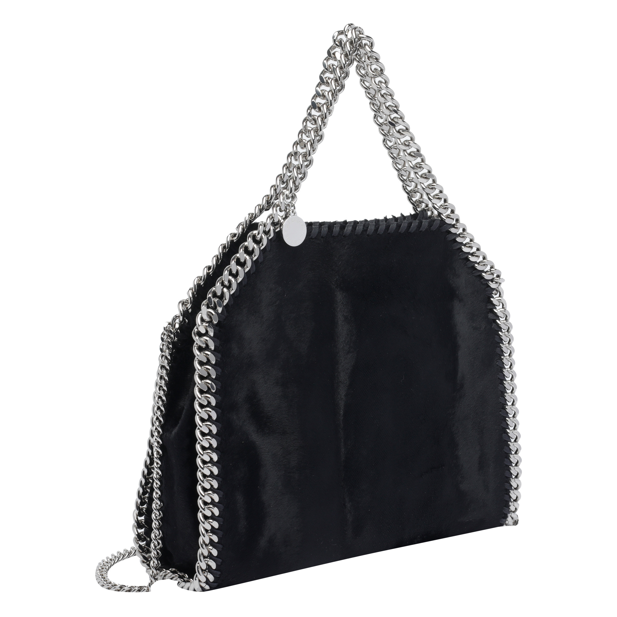 Stella Mccartney Falabella Chain Linked Mini Tote Bag In Black