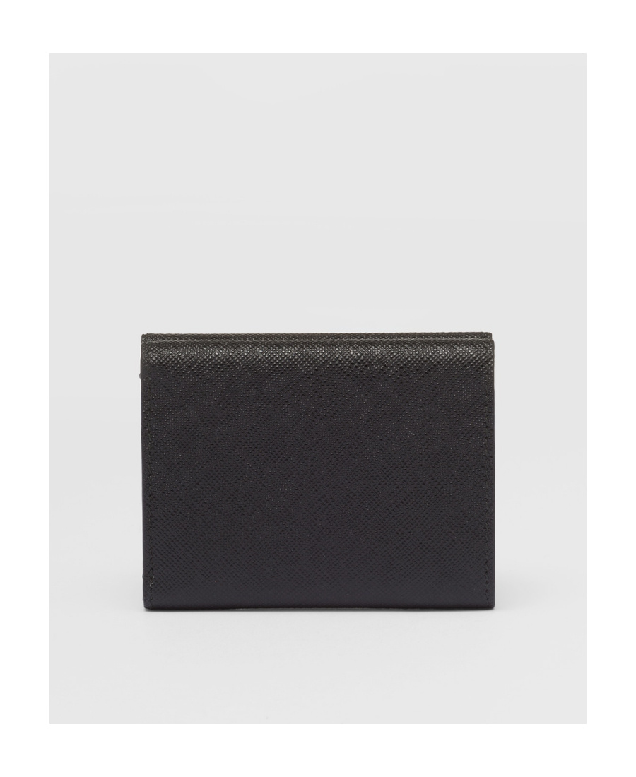 Prada Small Saffiano Leather Wallet In Black