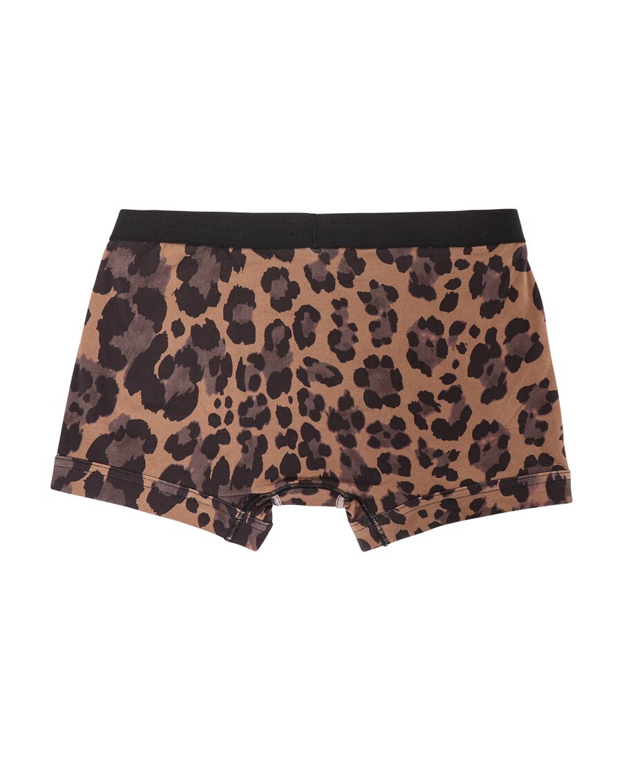 Tom Ford Leopard-print Boxers In Black