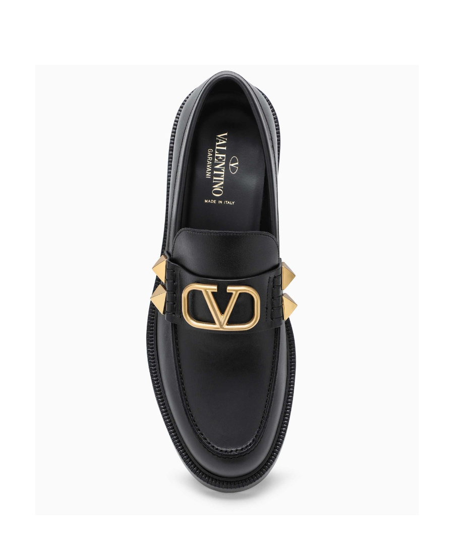VALENTINO GARAVANI VALENTINO VLOGO PLAQUE SLIP-ON LOAFERS