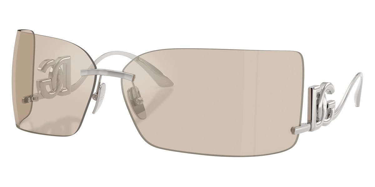 Dolce & Gabbana Logo-plaque Sunglasses In Brown