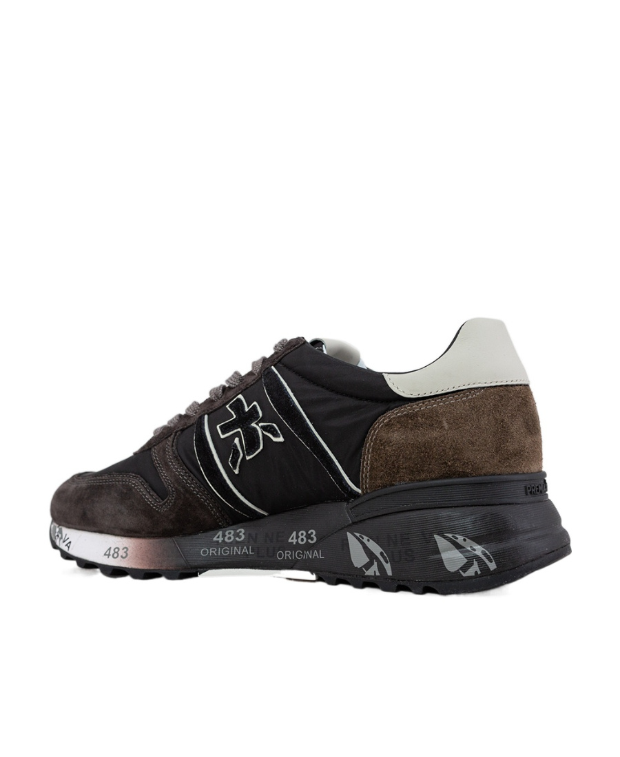 Premiata Strap-up Casual Sneakers In Black