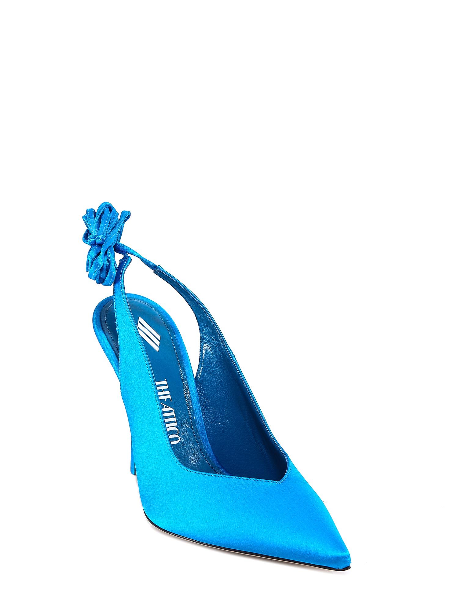 Attico Turquoise Venus Slingback 105 Pumps In Blue