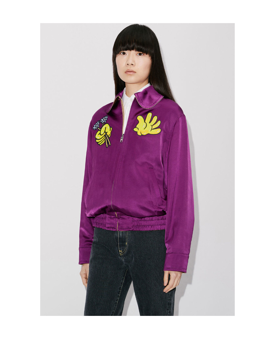 Kenzo Synthetic Fibers Jacket In Purple