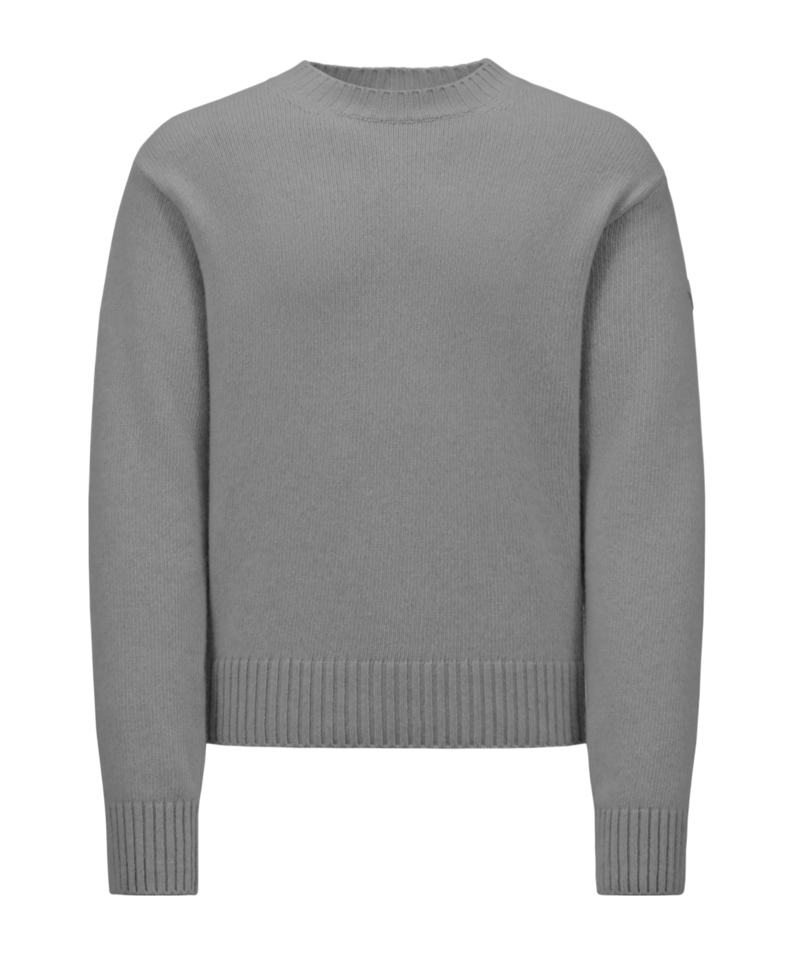 Moncler Long-sleeved Sweater In Gray