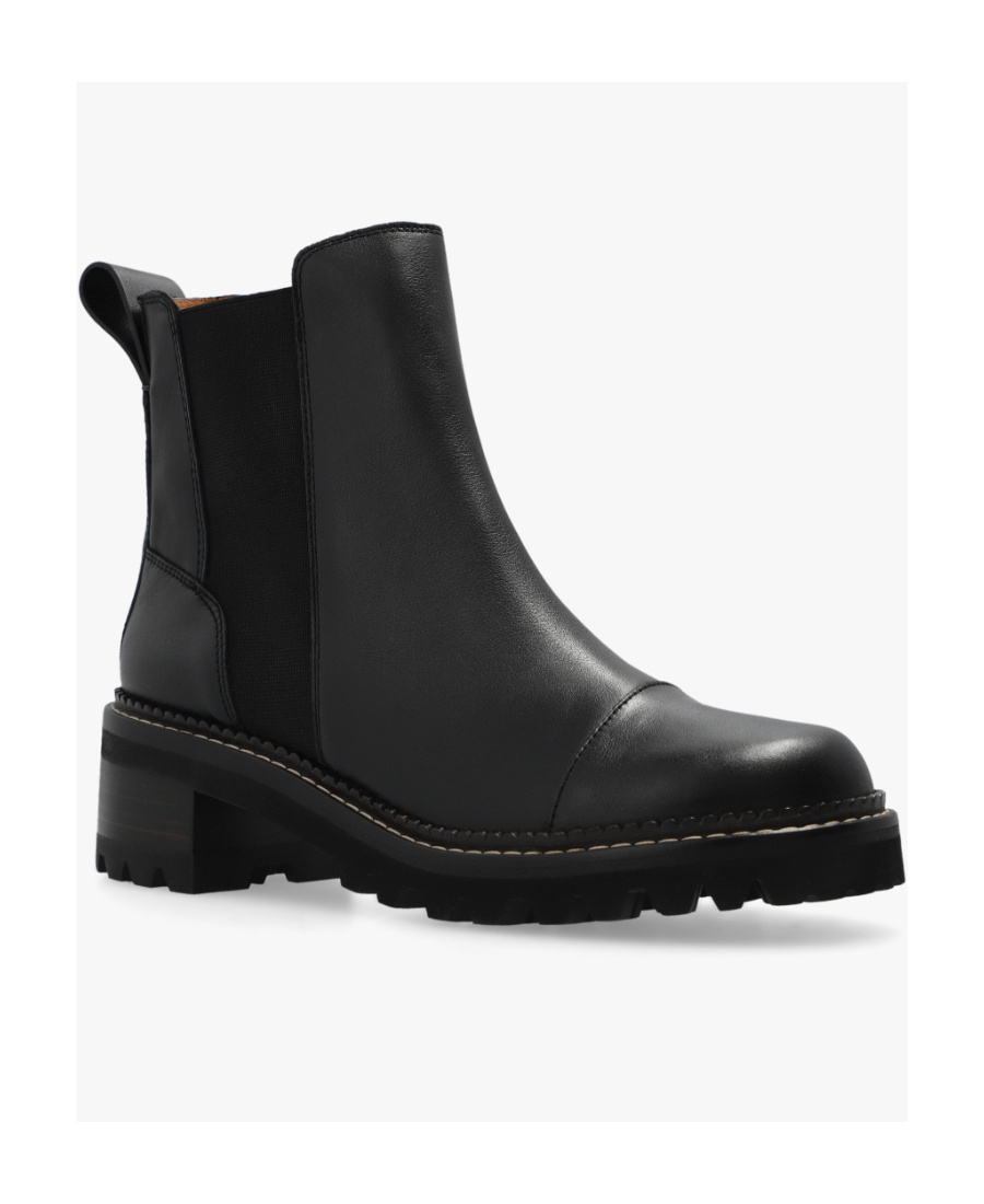 See By Chloé Logo Boots In Black