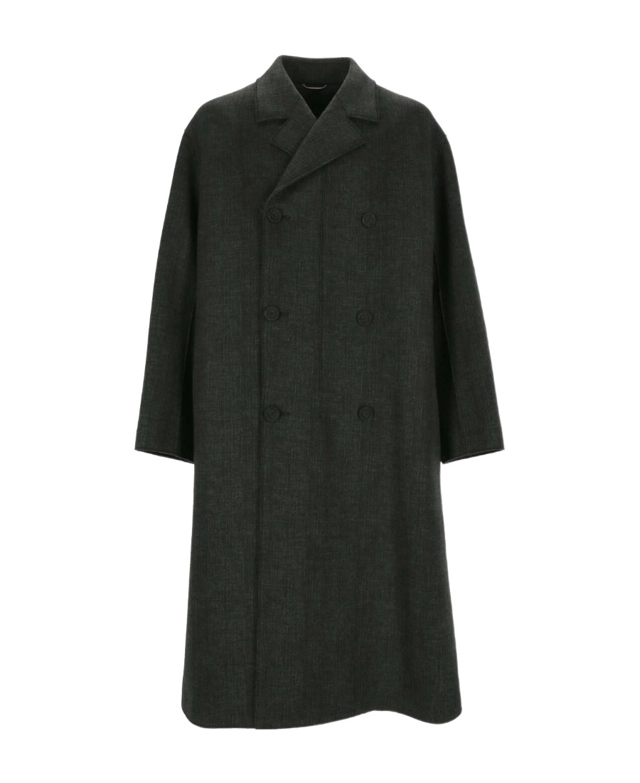 Dior Homme Double-breasted Long-sleeved Coat In Black