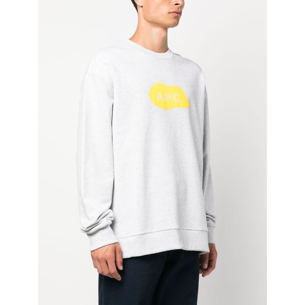Apc Alastor Spray-paint Sweatshirt In White