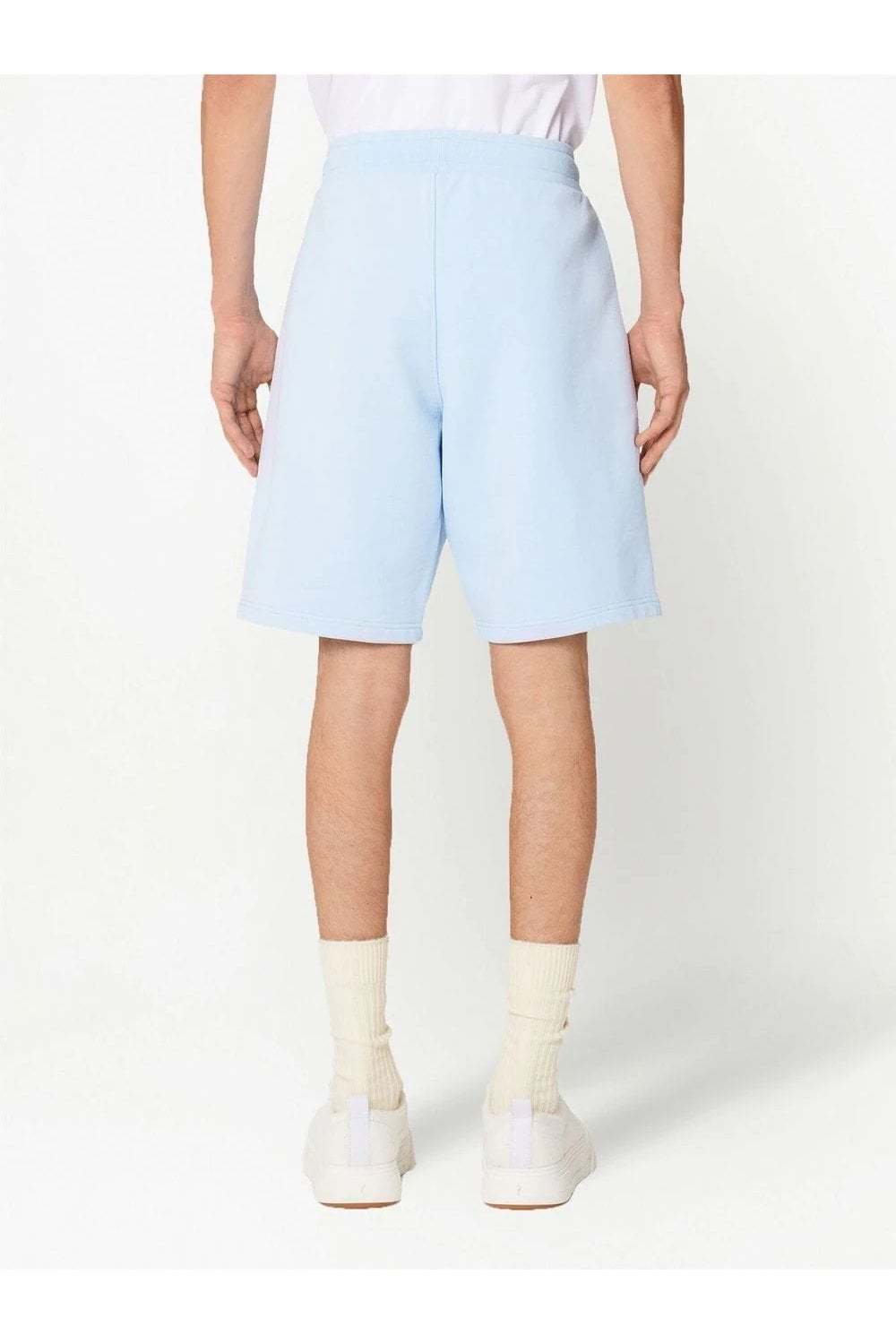 AMI ALEXANDRE MATTIUSSI EMBROIDERED-LOGO TRACK SHORTS