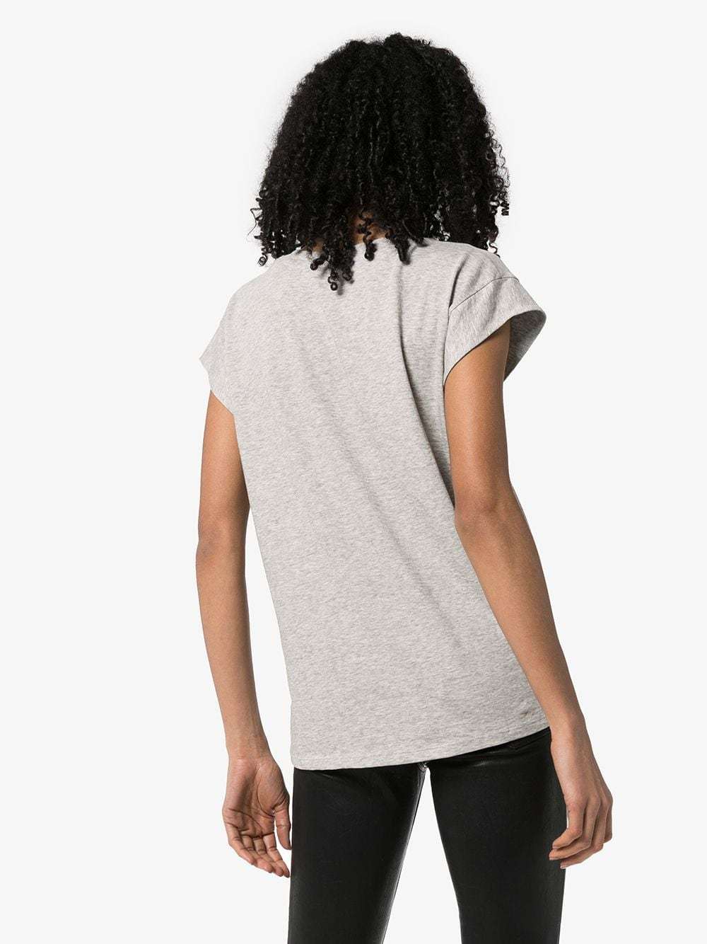Frame Cap Sleeves T-shirt In White