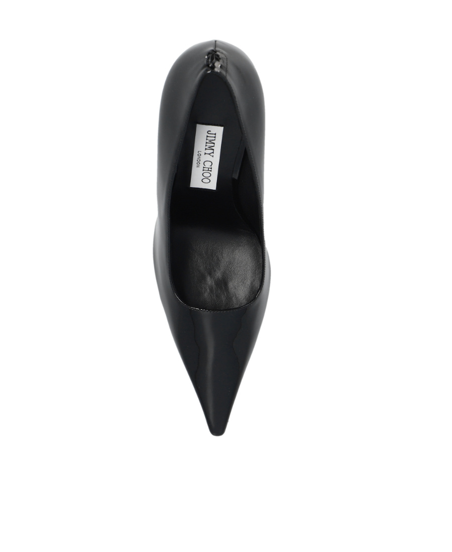 Jimmy Choo Ixia 80 Black Nappa Leather Pumps In Black
