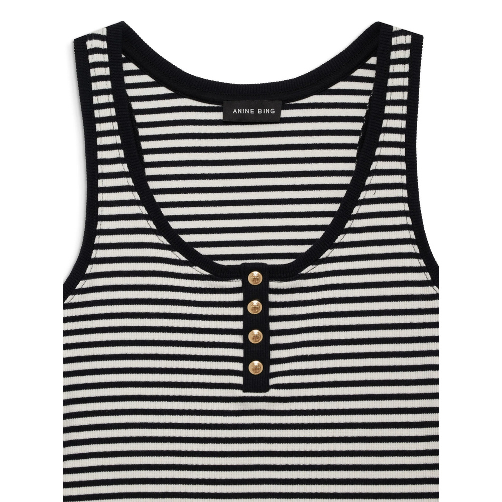 Shop Anine Bing Alessia Tank Top In Black