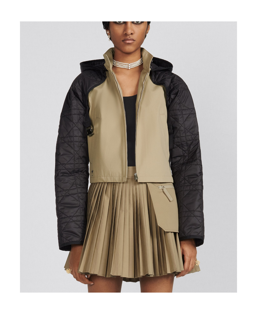 Dior Two-in-one Short Coat In Black
