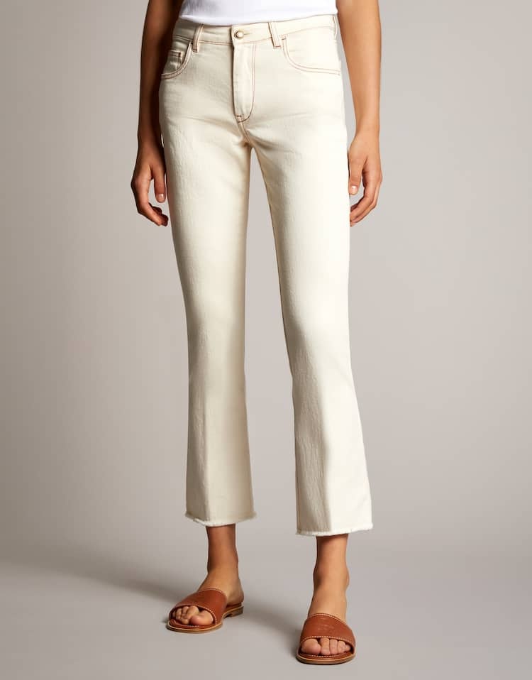 Fay 5 Pocket Pants In Nude
