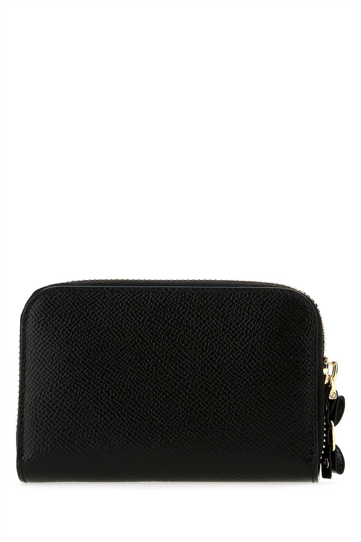 Ferragamo Textured Rectangular Wallet With A Refined Finish In Black