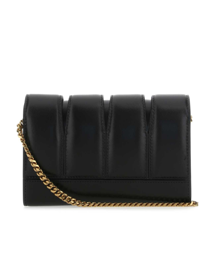 Alexander Mcqueen Skull Quilted Clutch Bag In Black