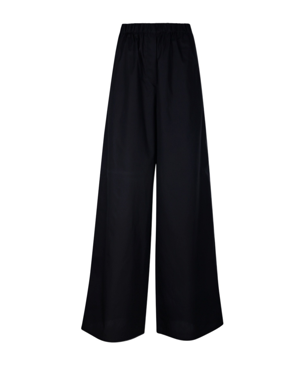 Max Mara Loose Waist Casual Pants In Black