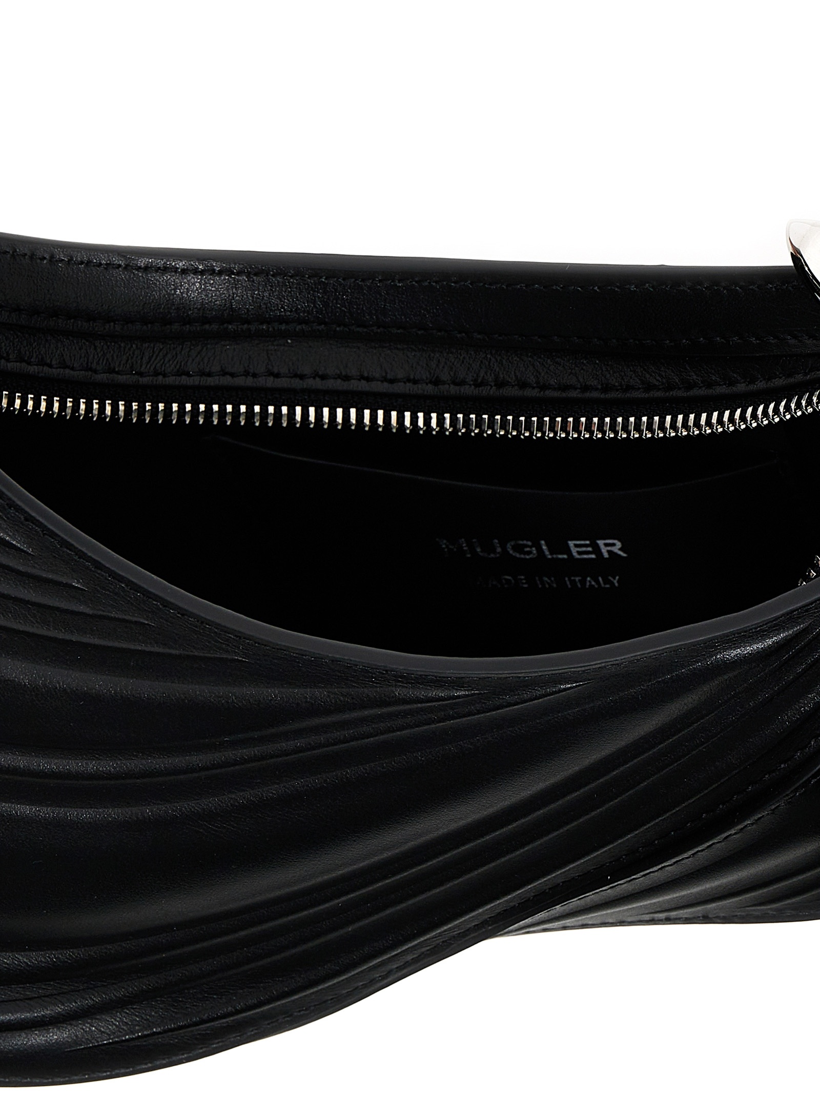 MUGLER SMALL SPIRAL CURVE 01 TOP-HANDLE BAG