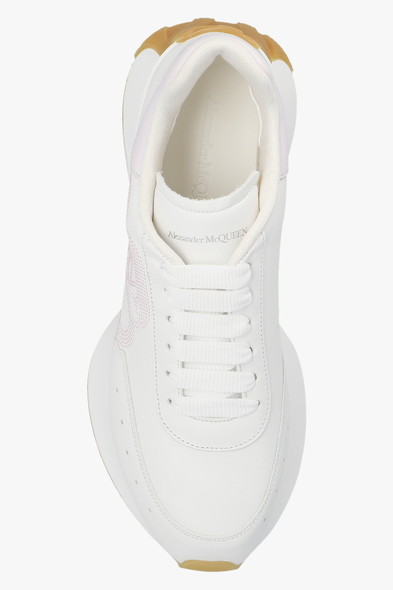 Alexander Mcqueen Sprint Runner Lace-up Sneakers In White