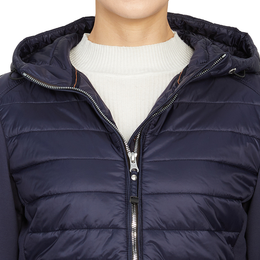 Parajumpers Long-sleeved Hooded Cotton-padded Suit In Black
