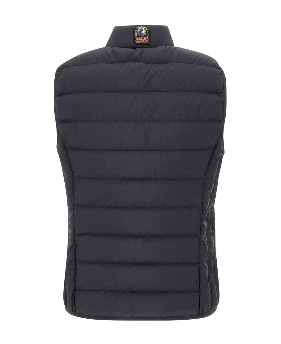 Parajumpers Zipper Down Vest In Black
