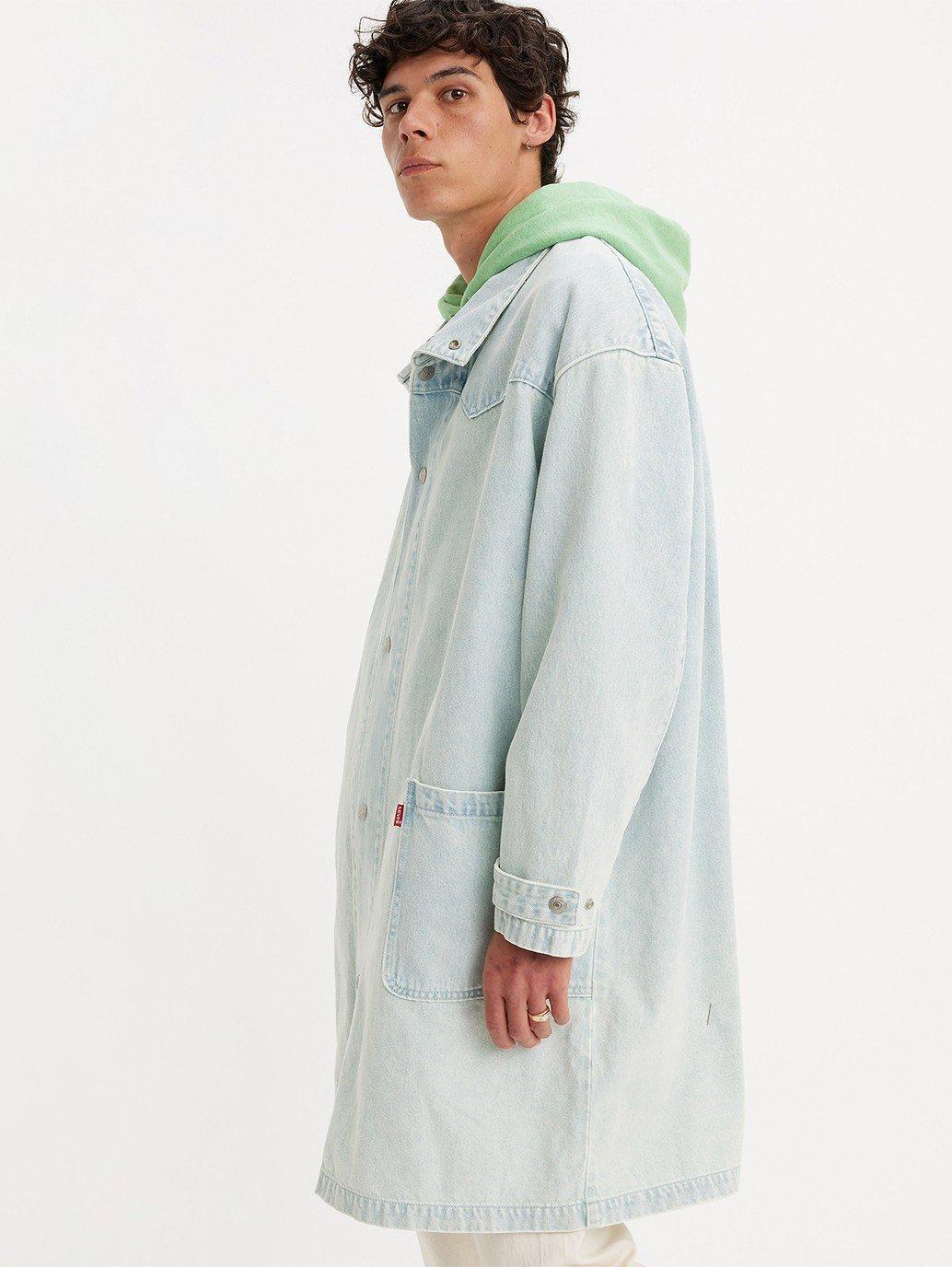 Levi's Long-sleeved Denim Coat In White
