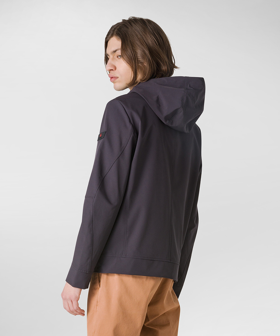 Peuterey Drawstring Zip-up Jacket In Black