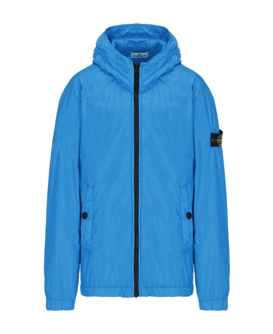 Stone Island Logo-patch Sleeve Jacket In Green