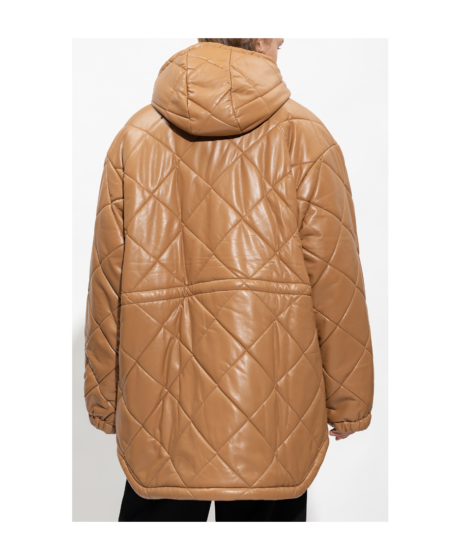 Dries Van Noten Quilted Casual Jacket In Brown