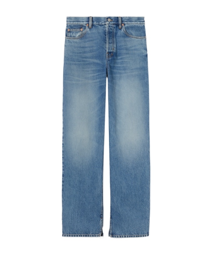 Gucci Belt-loop Jeans In Blue