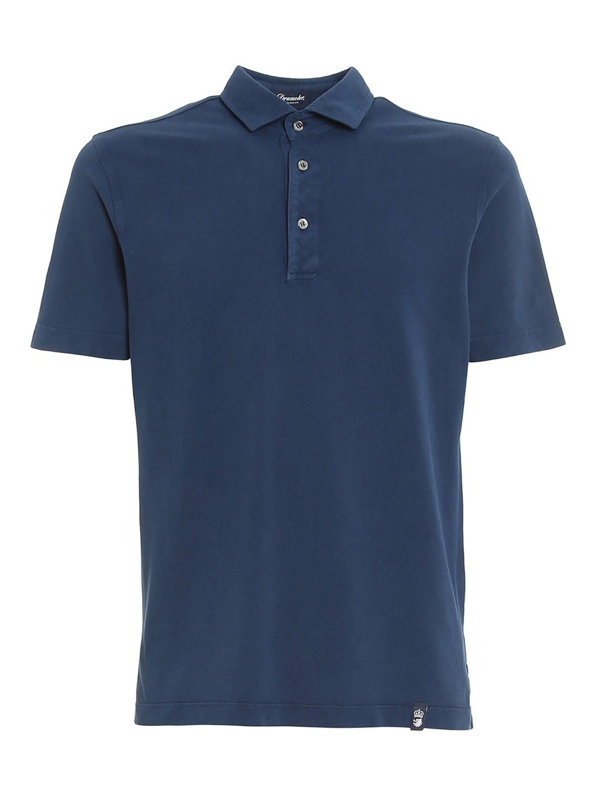 Drumohr Classic Polo Shirt In Blue