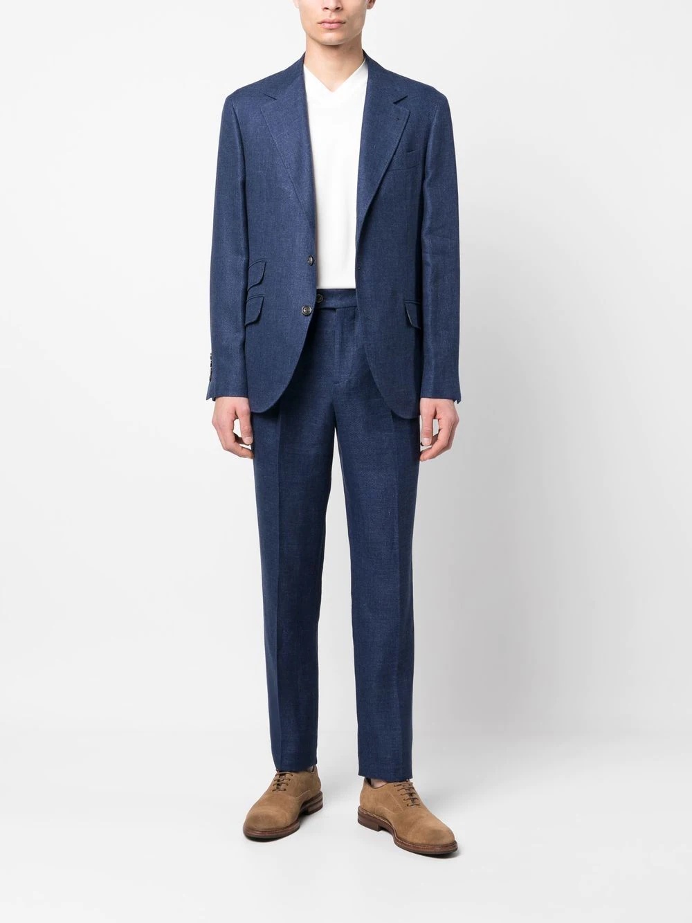 Brunello Cucinelli Single-breasted Two-piece Suit In Black