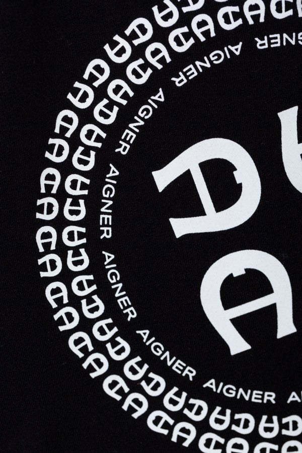 AIGNER LOGO-PRINTED BERMUDA SHORTS