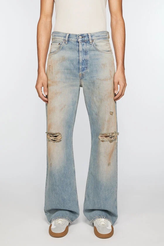 Acne Studios Making Used Jeans In Gray