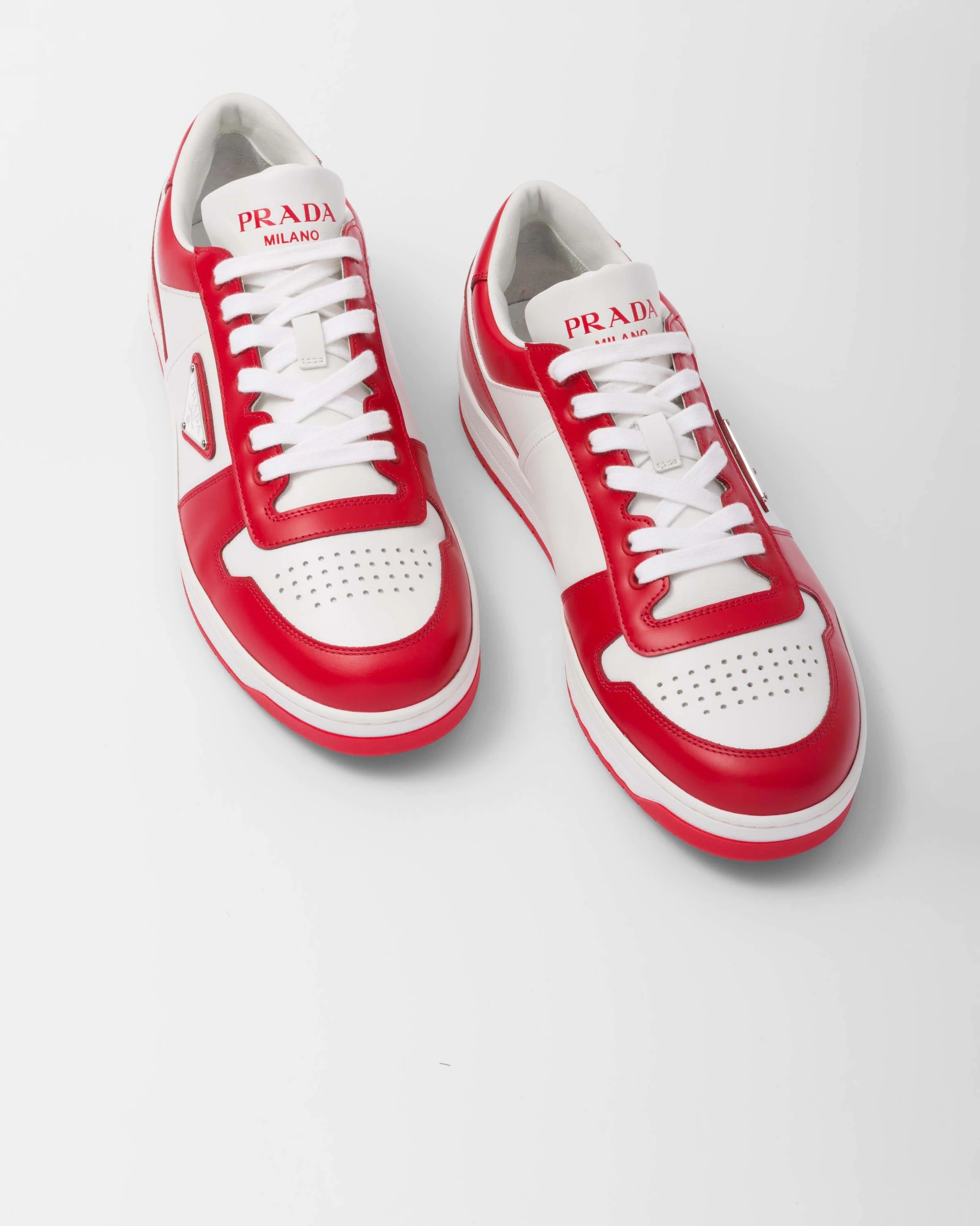 PRADA DOWNTOWN LEATHER SNEAKERS